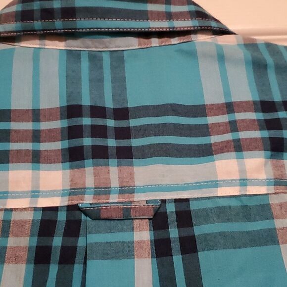 NWOT Chaps Men's Long Sleeve Plaid  Button Down Shirt Size Medium - Picture 7 of 10